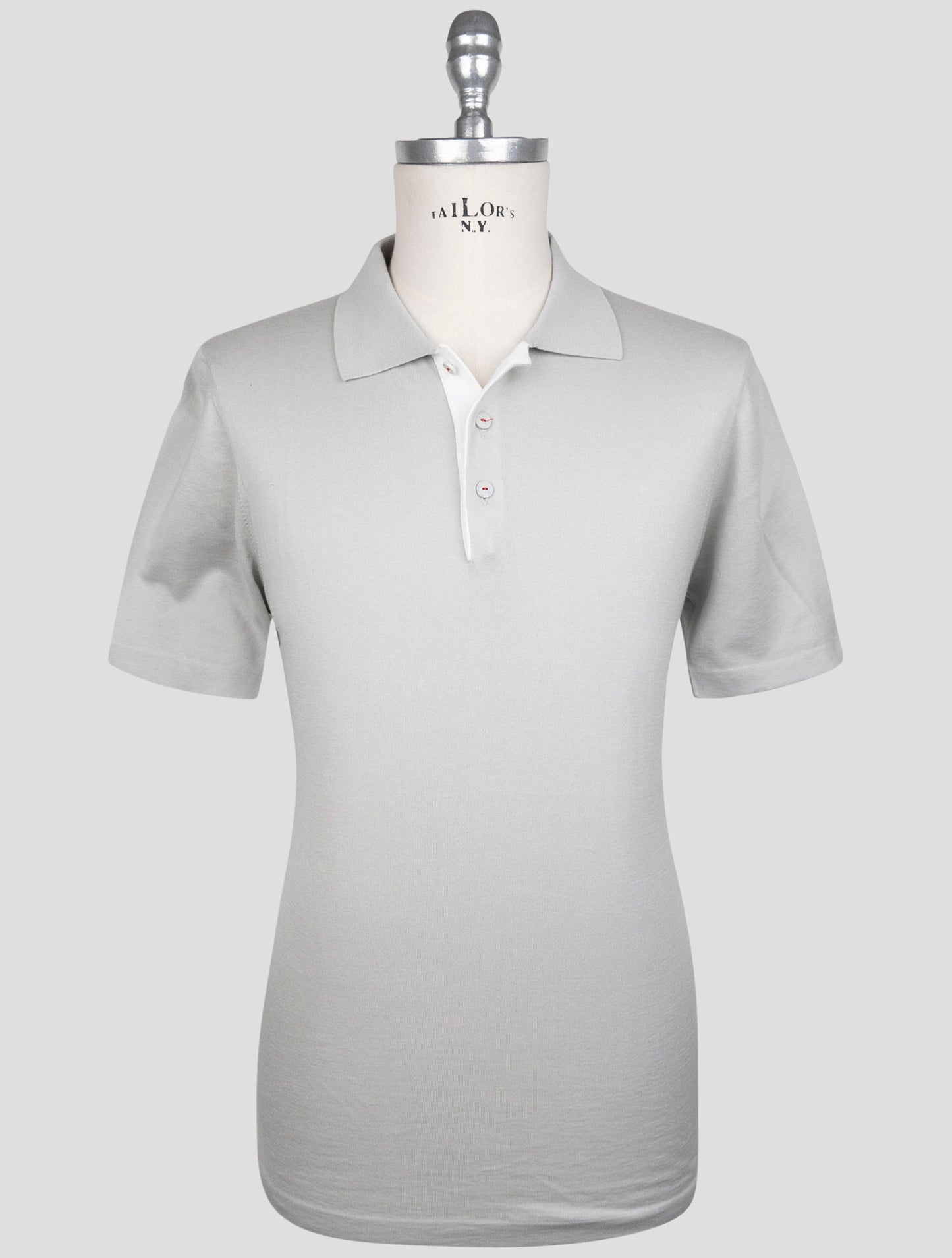 Kiton Gray Cotton Polo