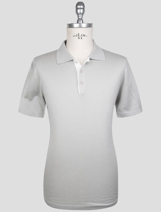 Kiton Gray Cotton Polo