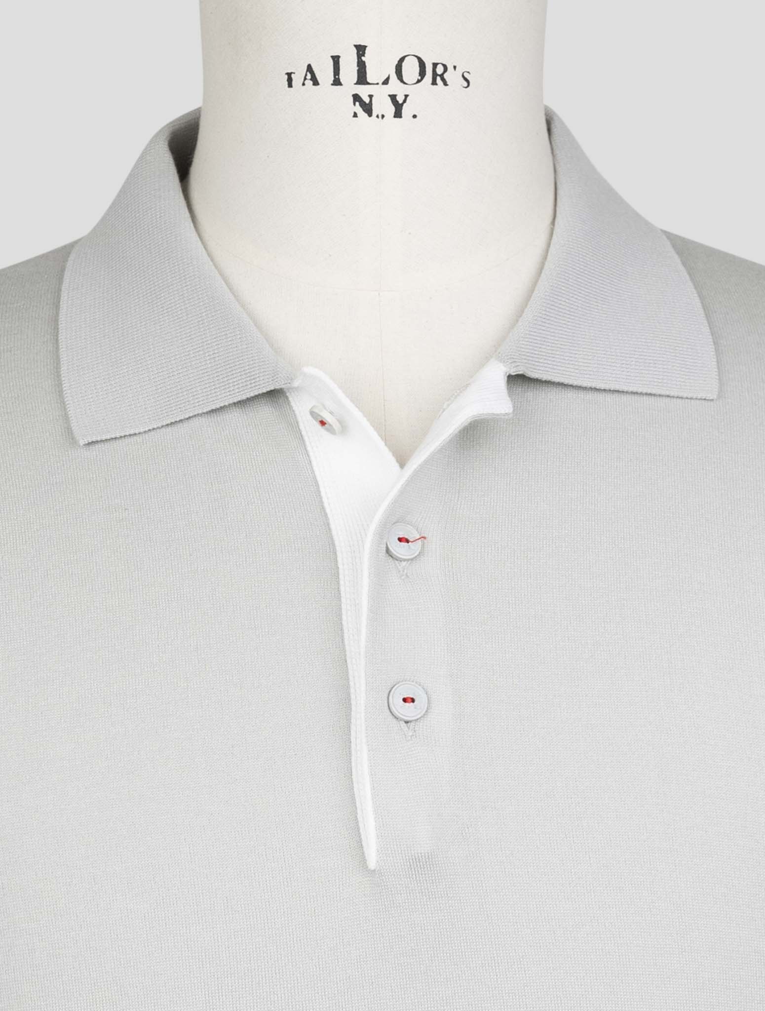 Kiton Gray Cotton Polo