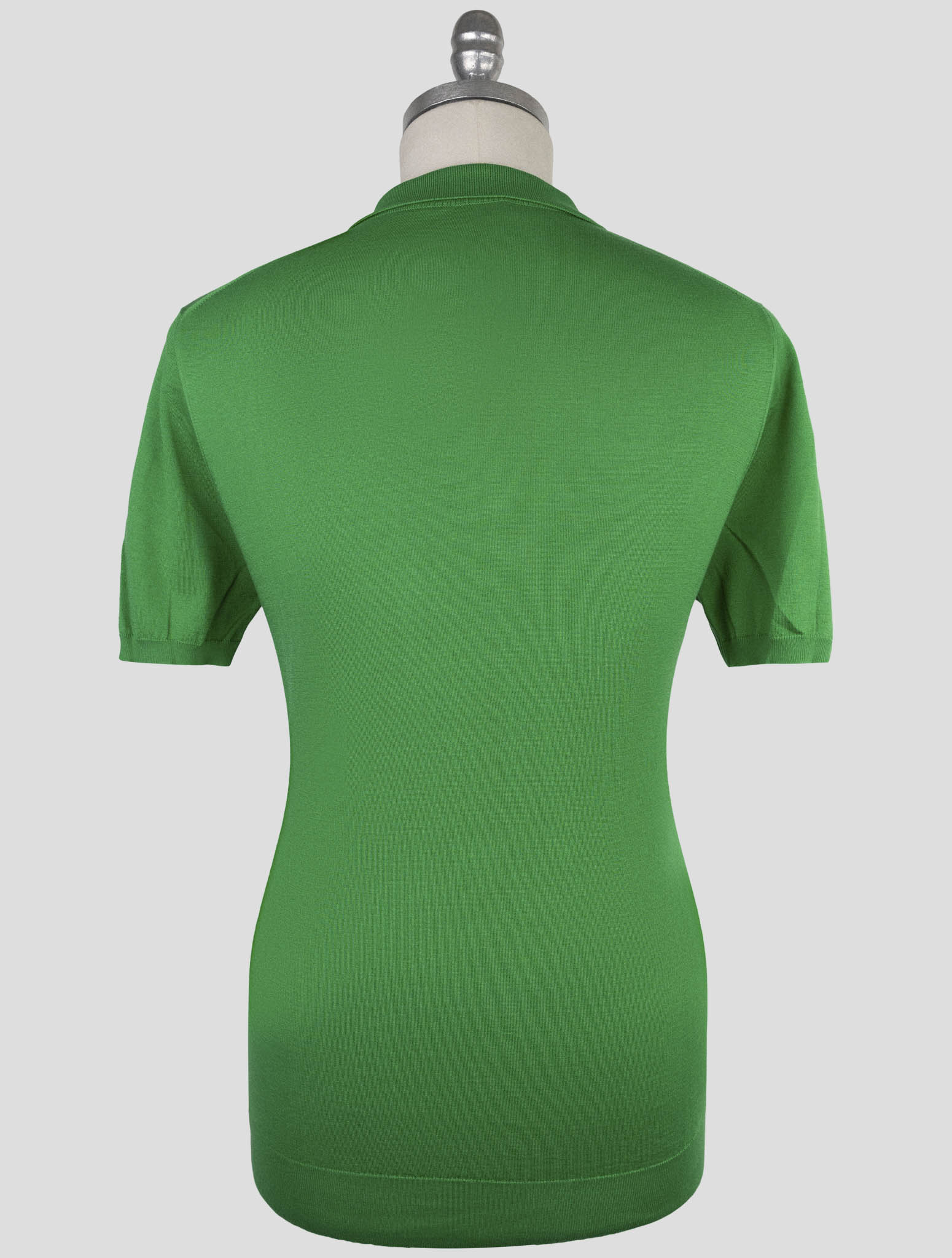 Kiton Green Cotton Polo