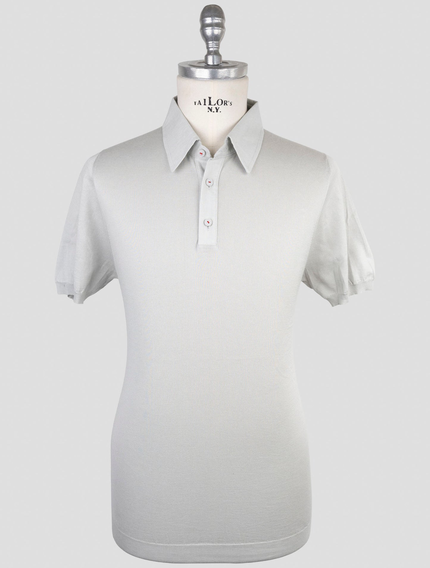 Kiton Gray Cotton Polo