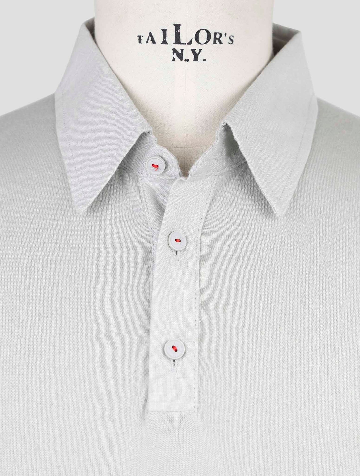 Kiton Gray Cotton Polo