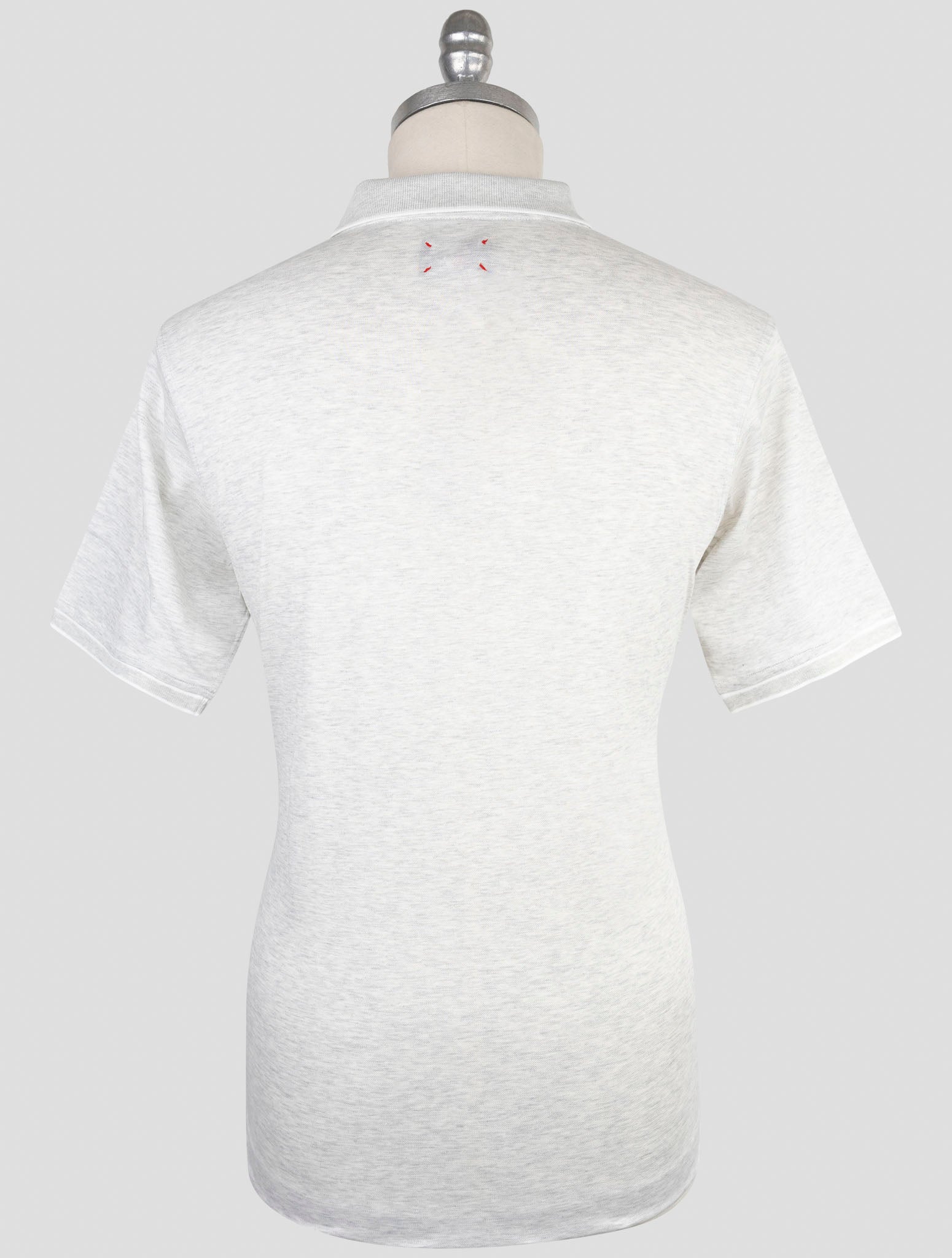 Kiton Gray Cotton Polo Half Zip