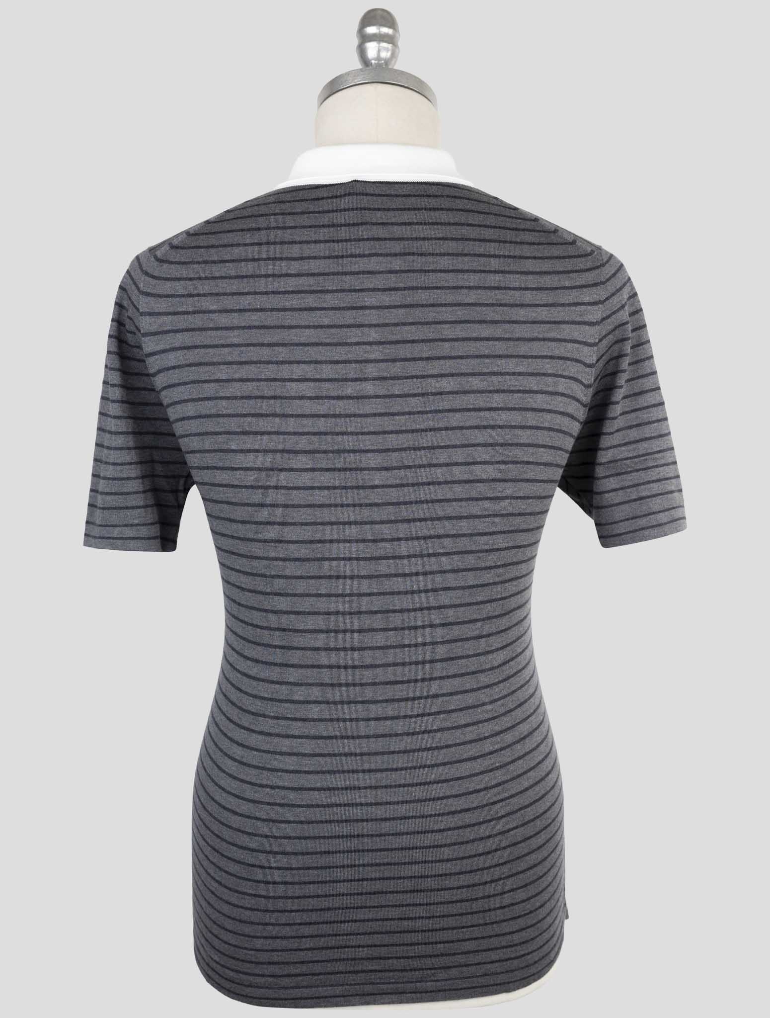 Kiton Gray Cotton Polo