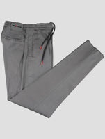 Kiton Gray Lyocell Cotton Ea Pants