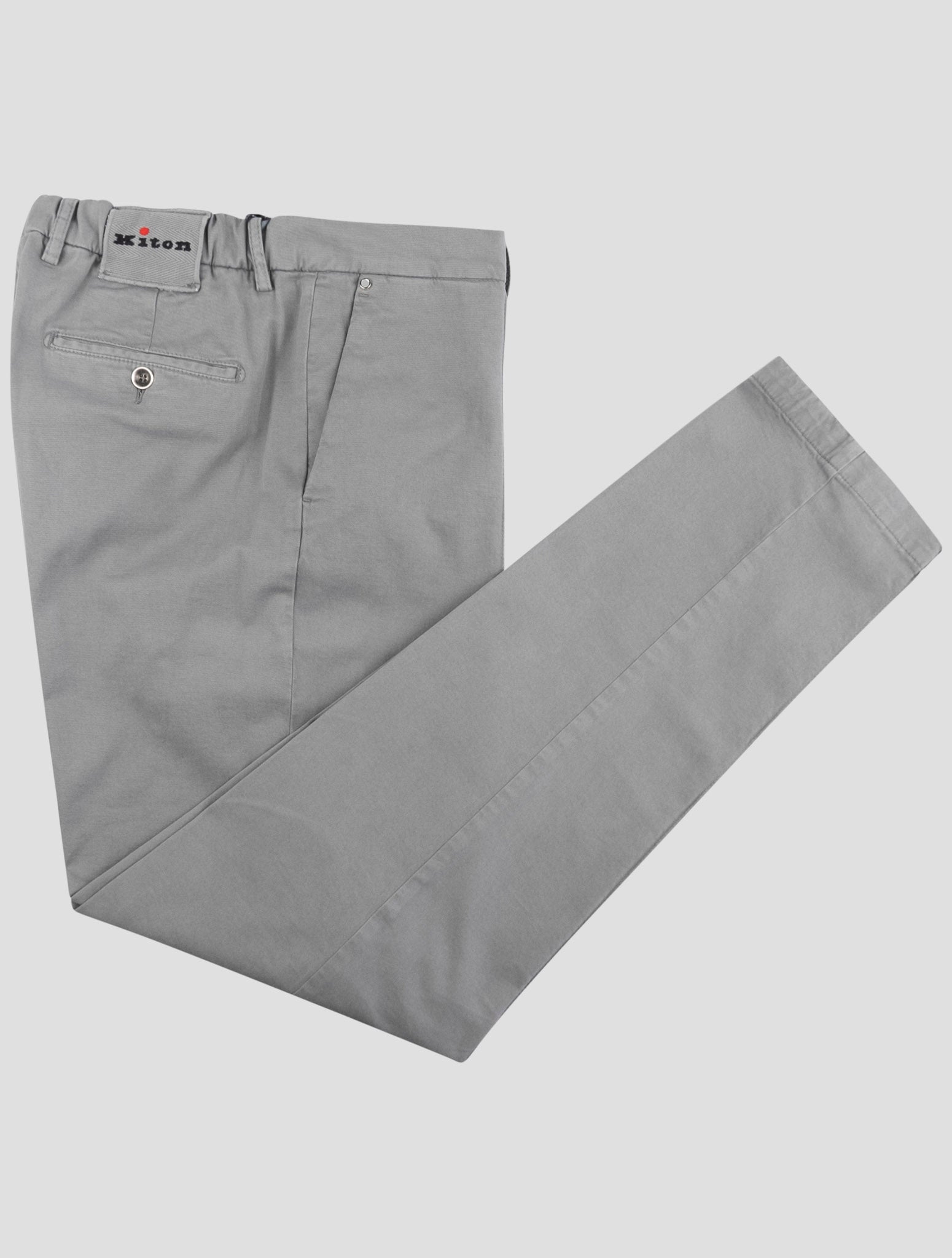 Kiton Gray Cotton Cashmere Ea Pants