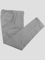 Kiton Gray Cotton Cashmere Ea Pants