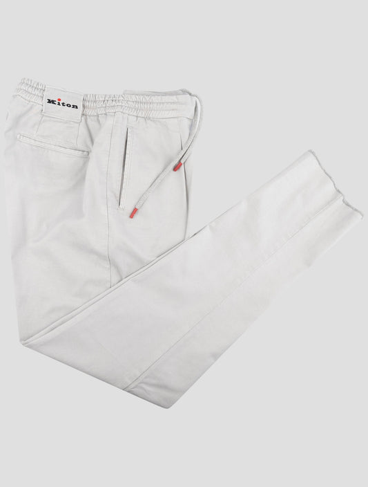 Kiton Gray Lyocell Cotton Ea Pants