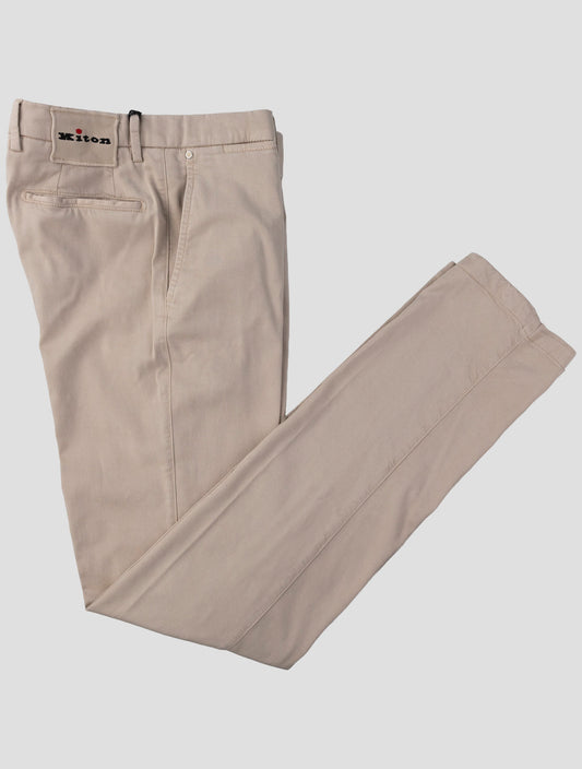 Kiton Beige Lyocell Ea Pants