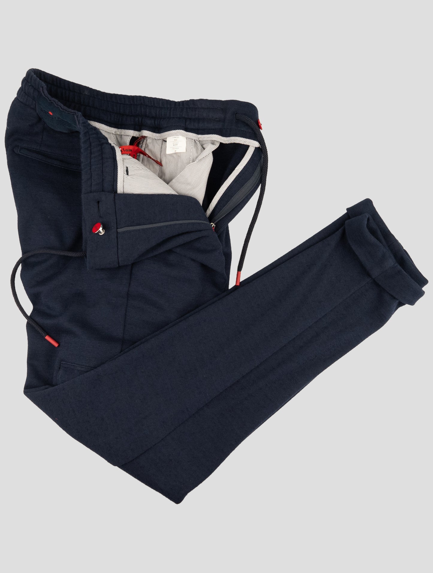 Kiton Blue Cotton Cashmere Cargo Pants