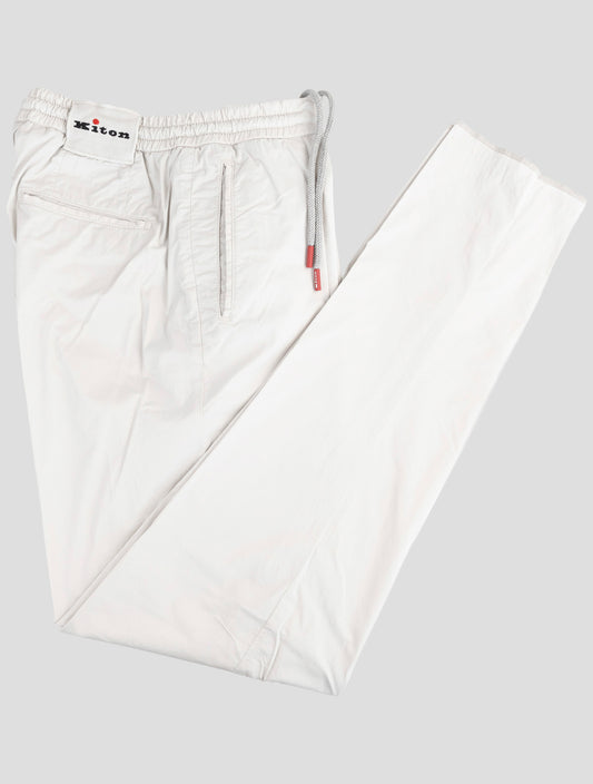 Kiton Gray Cotton Ea Pants