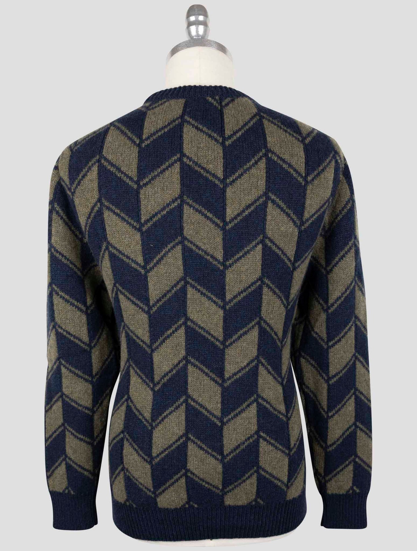 Kiton Blue Green Cashmere Sweater Crewneck