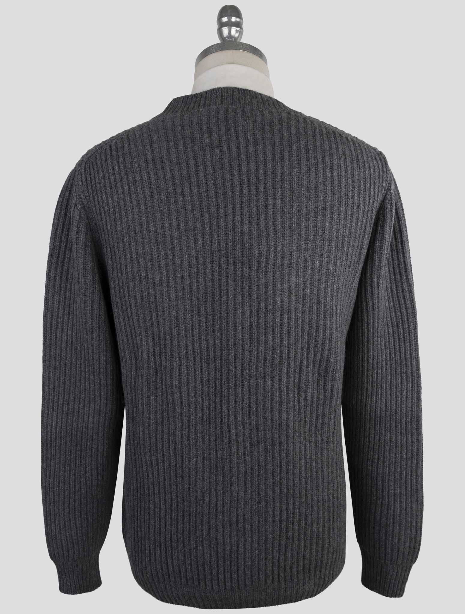 Kiton Gray Cashmere Sweater Cardigan