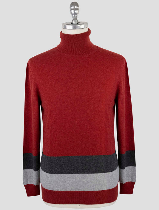 Kiton Multicolor Cashmere Sweater Turtleneck