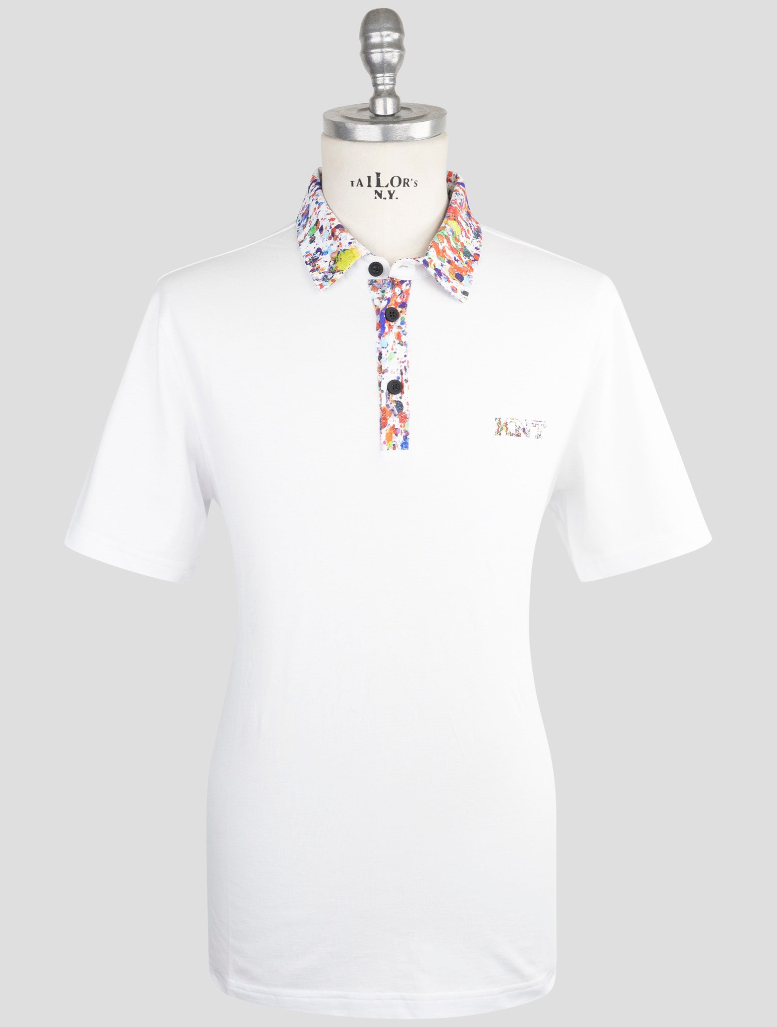 Kiton Knt White Cotton Polo