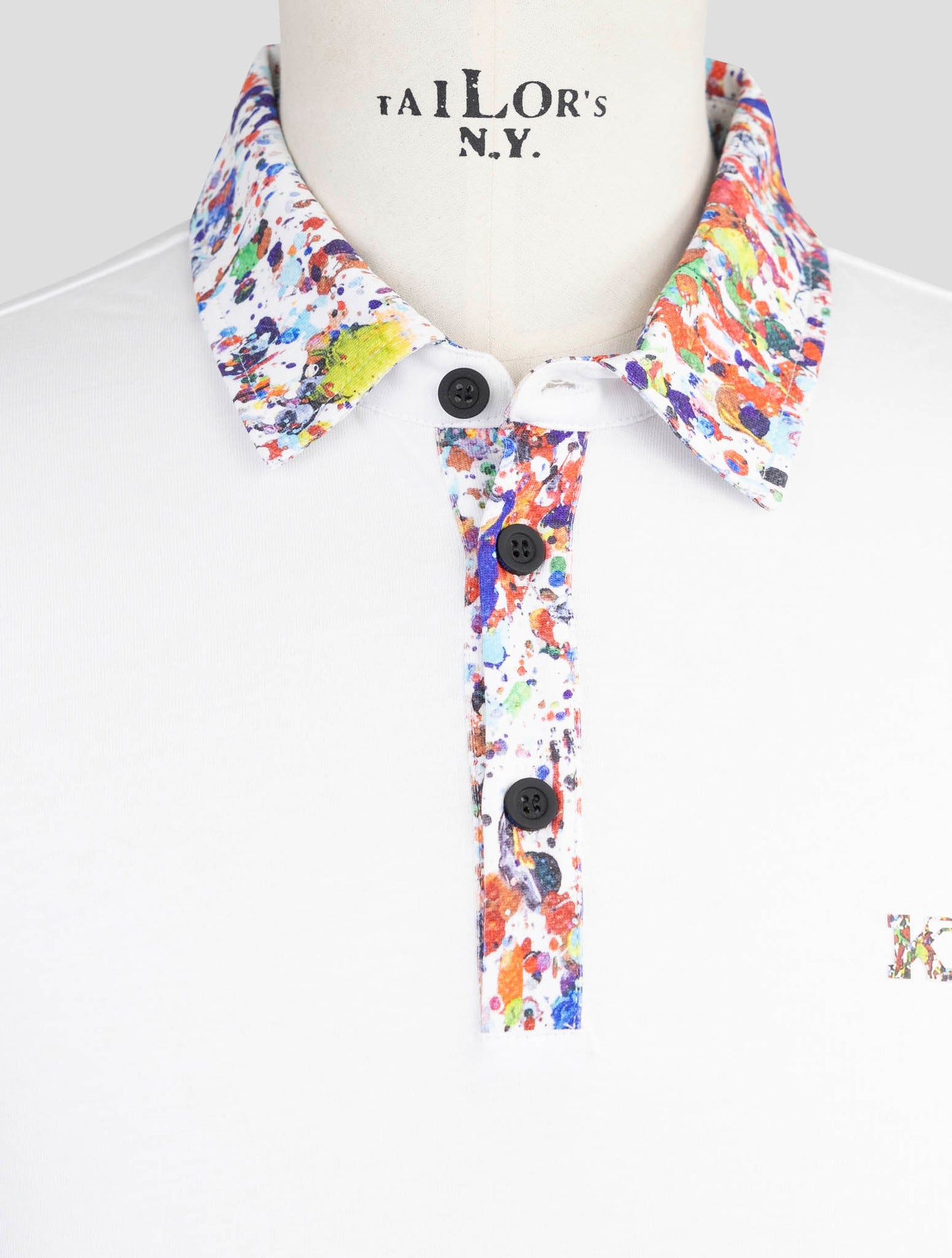 Kiton Knt White Cotton Polo