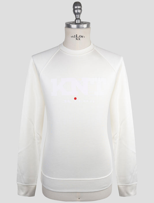 Kiton Knt White Viscose Ea Sweater Crewneck