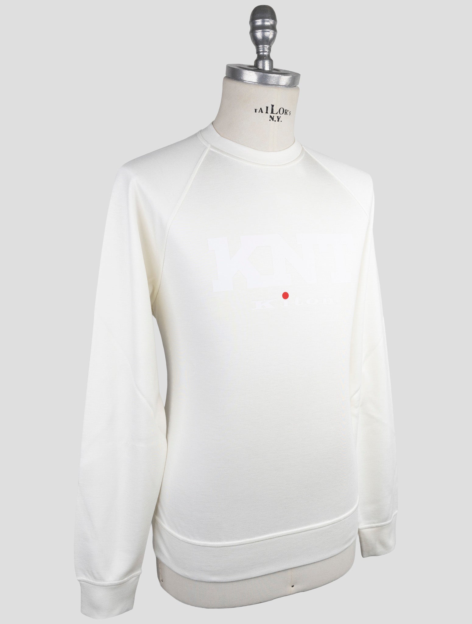 Kiton Knt White Viscose Ea Sweater Crewneck