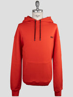 Kiton Knt Red Cotton Sweater Hoodie