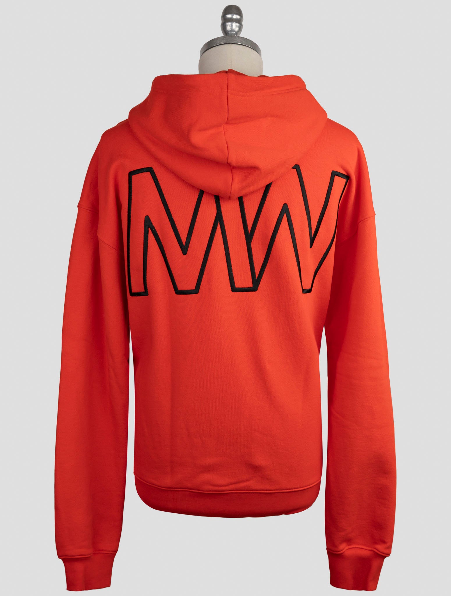 Kiton Knt Red Cotton Sweater Hoodie