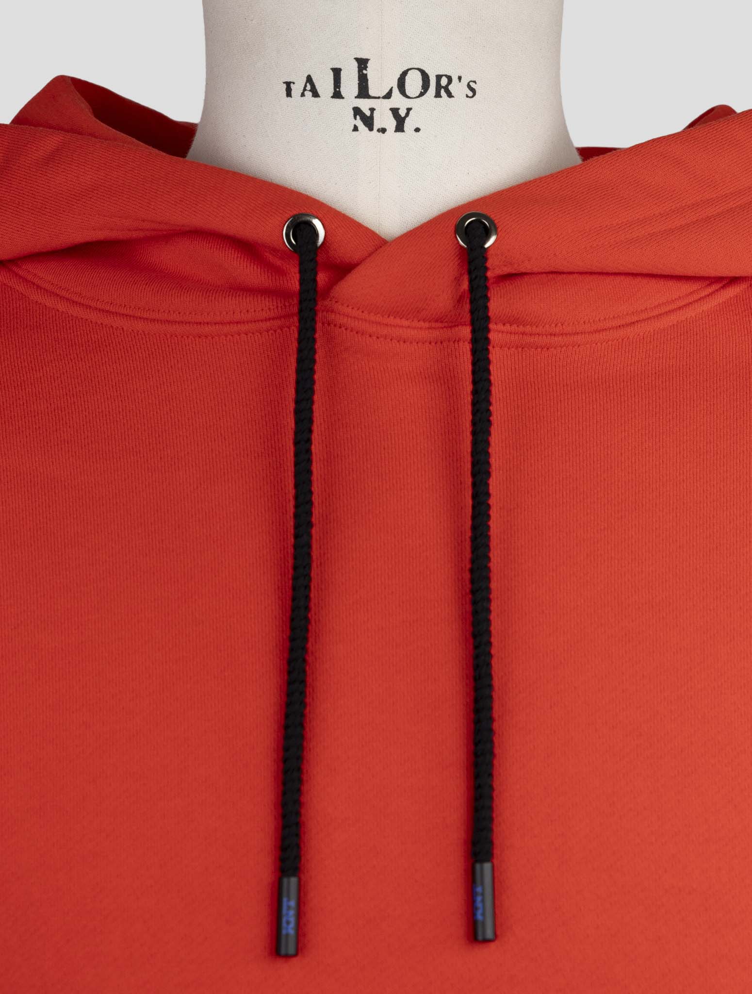 Kiton Knt Red Cotton Sweater Hoodie