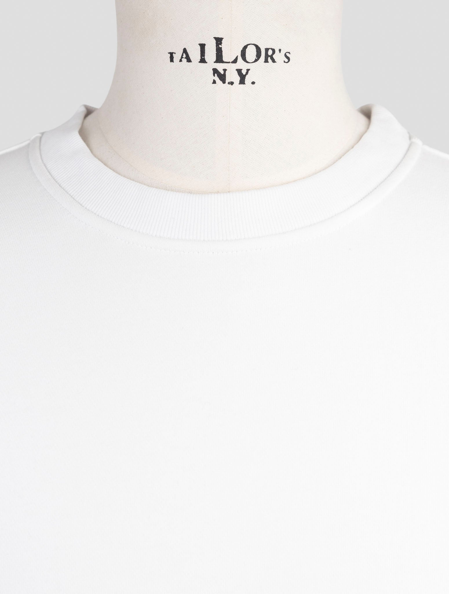 Kiton Knt White Cotton Sweater Crewneck