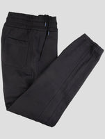 Kiton Knt Blue Cotton Jogging Pants