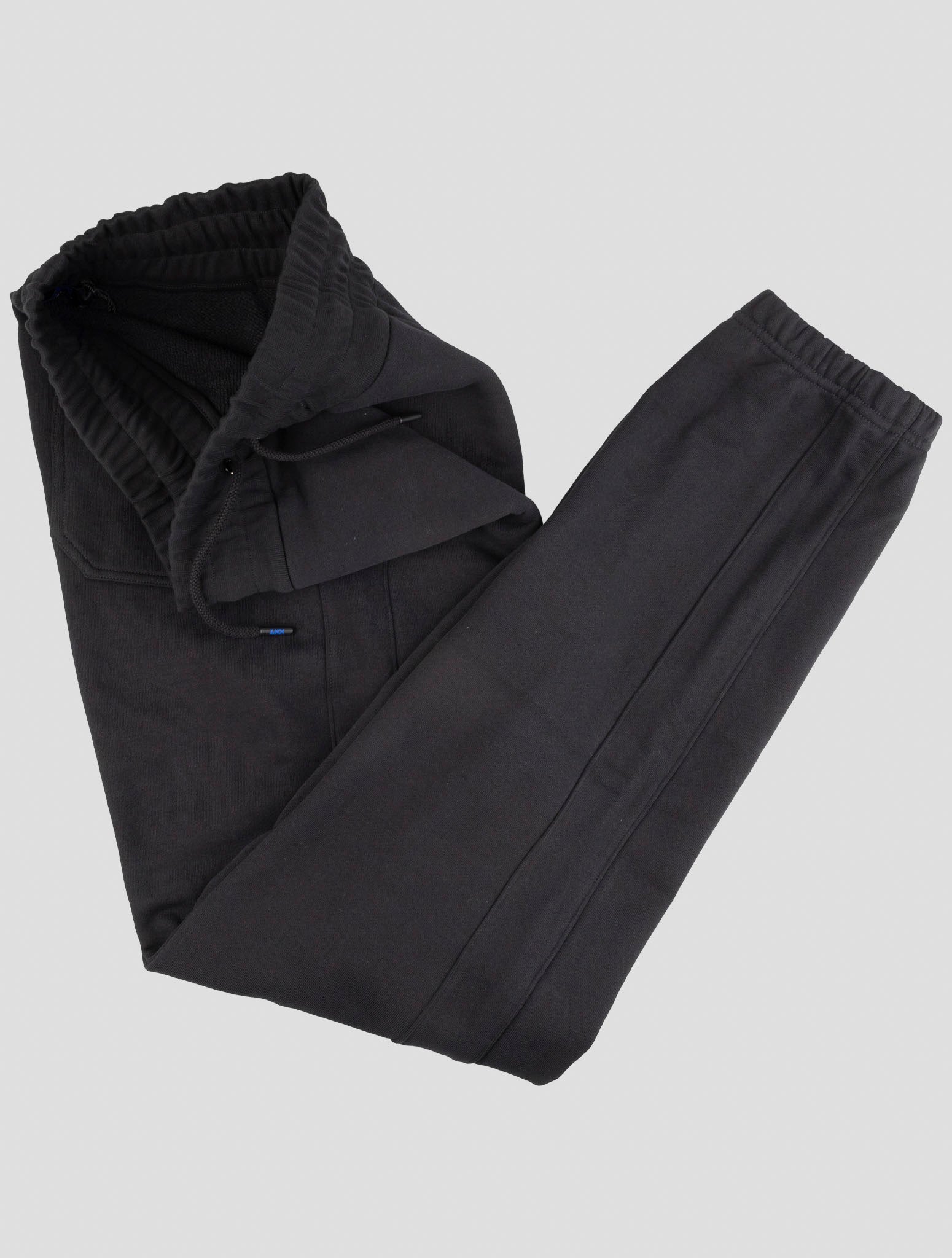 Kiton Knt Blue Cotton Jogging Pants