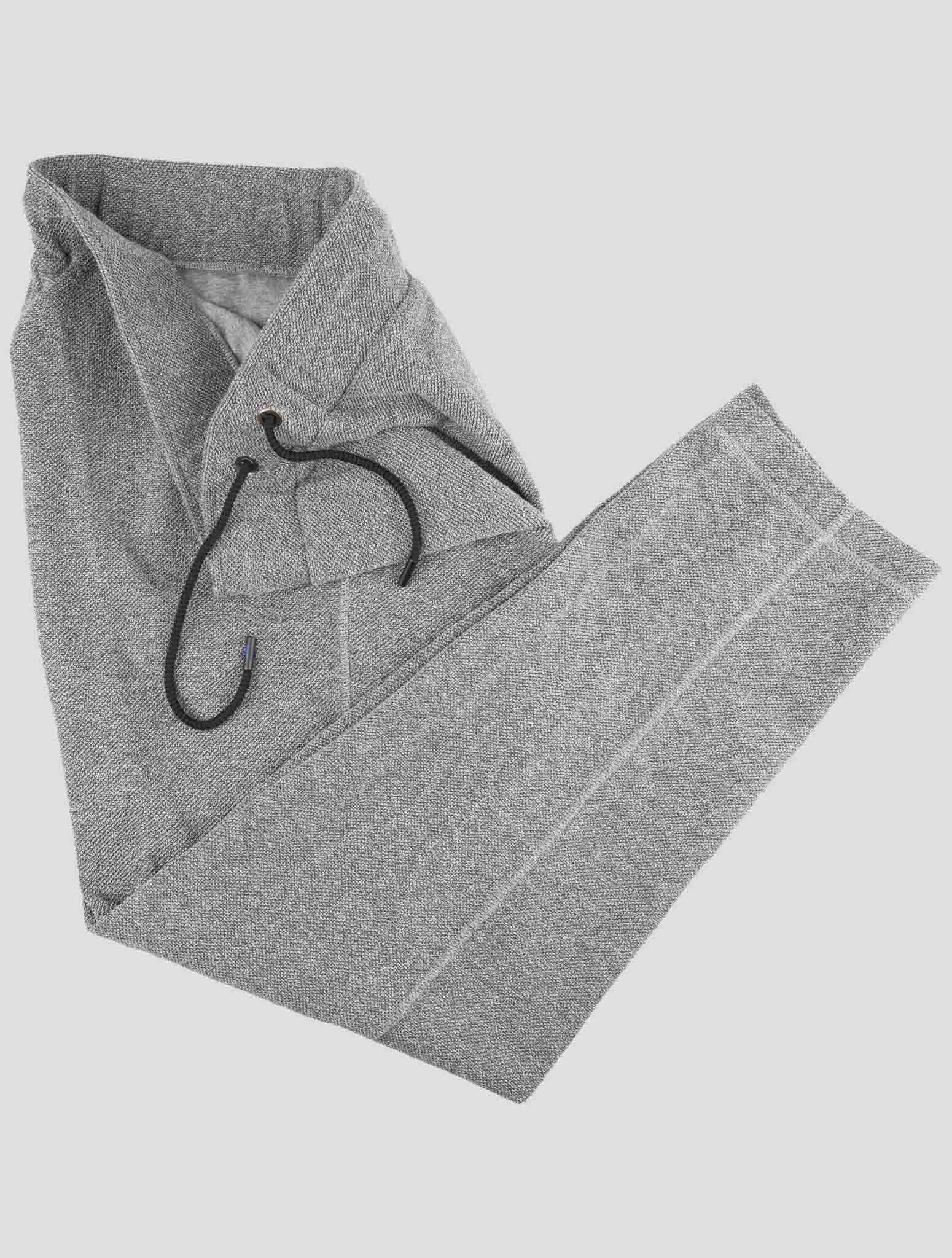 Kiton Knt Gray Cotton Jogging Pants