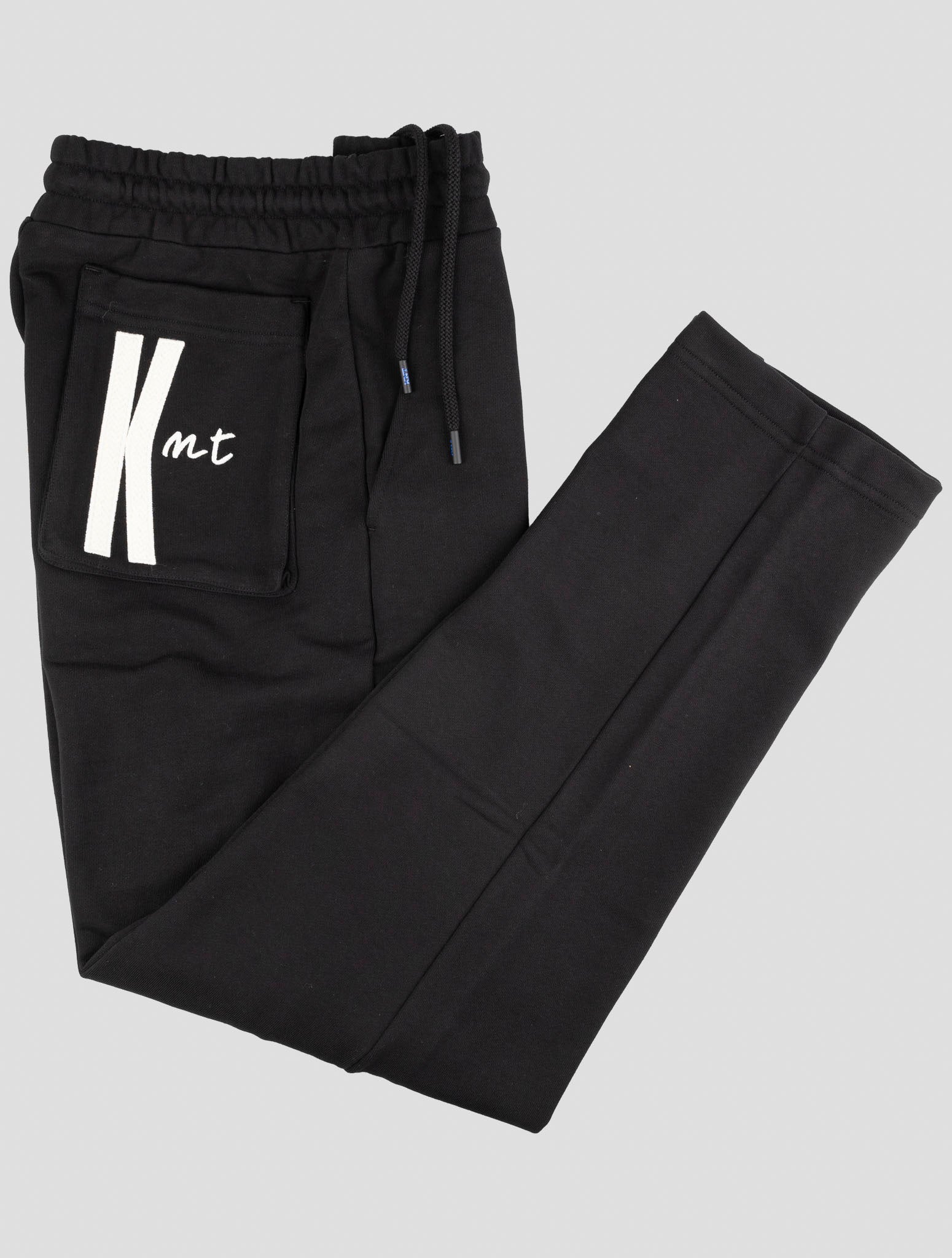 Kiton Knt Black Cotton Jogging Pants