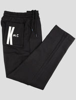 Kiton Knt Black Cotton Jogging Pants