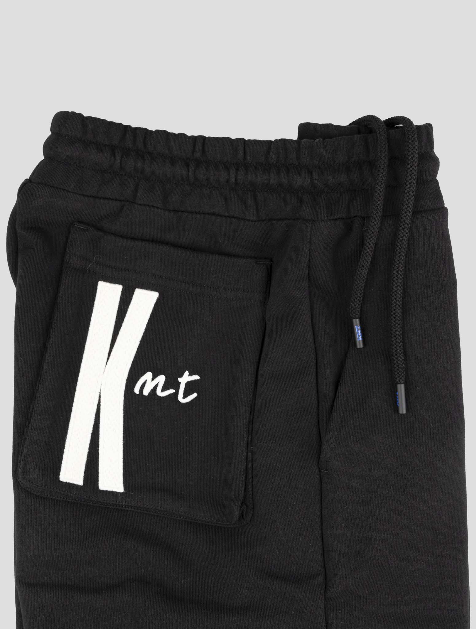 Kiton Knt Black Cotton Jogging Pants