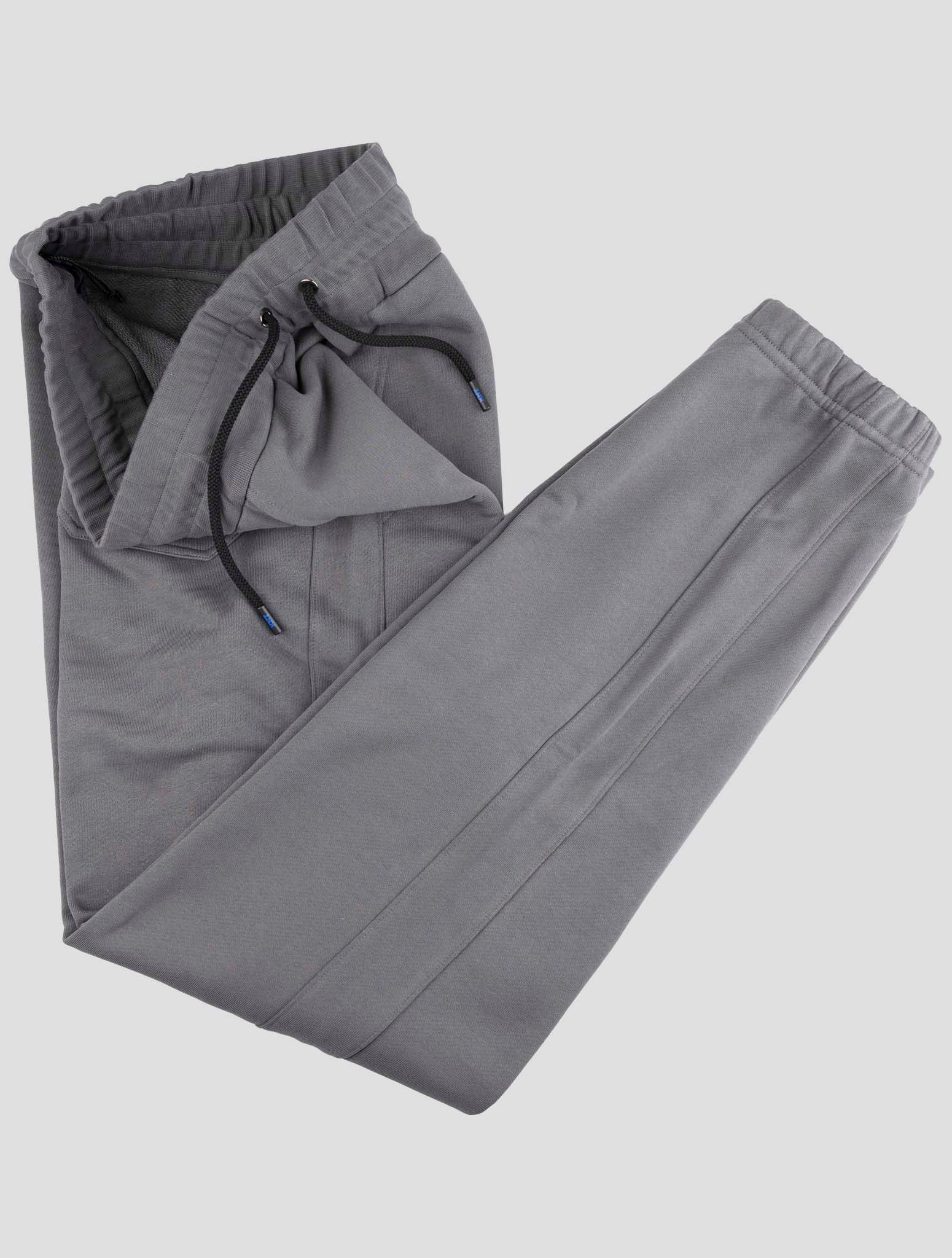 Kiton Knt Gray Cotton Jogging Pants