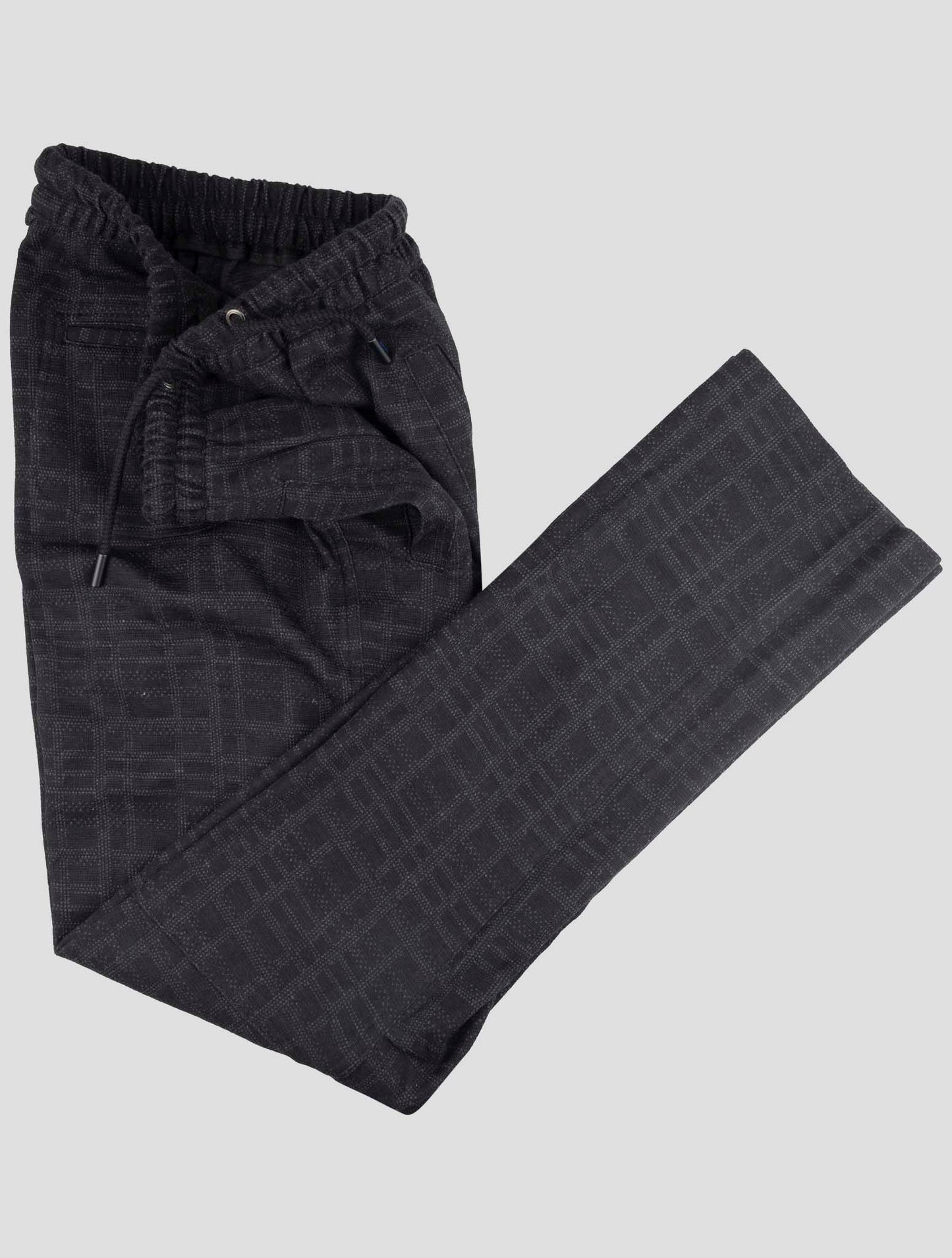 Kiton Knt Dark Gray Cashmere Cotton Pants