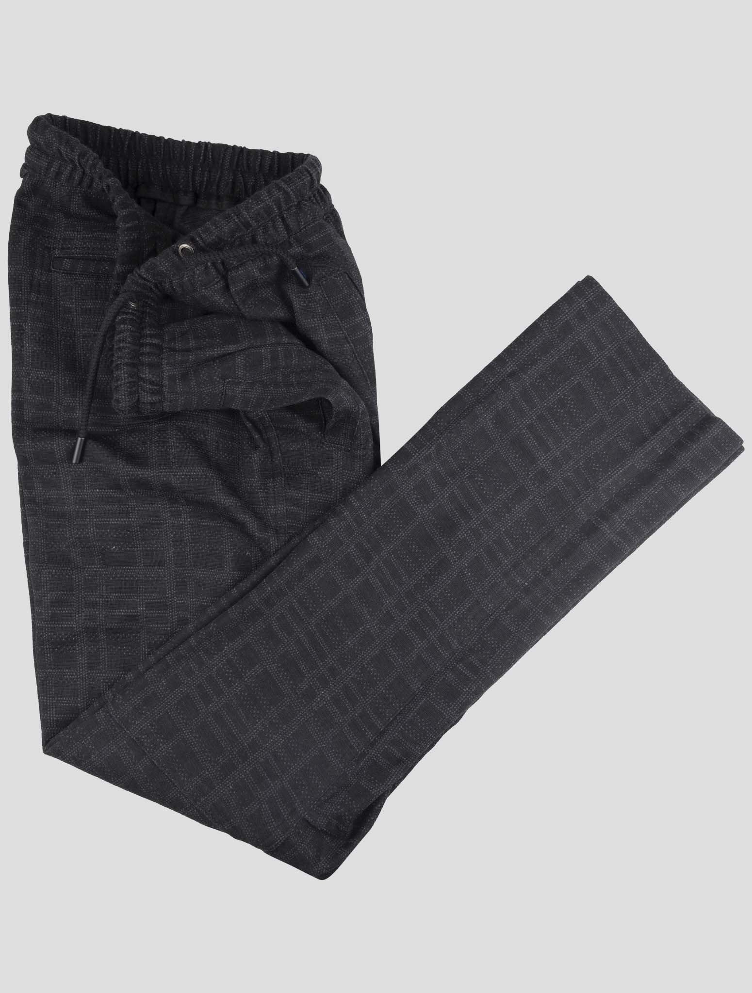 Kiton Knt Dark Gray Cashmere Cotton Pants