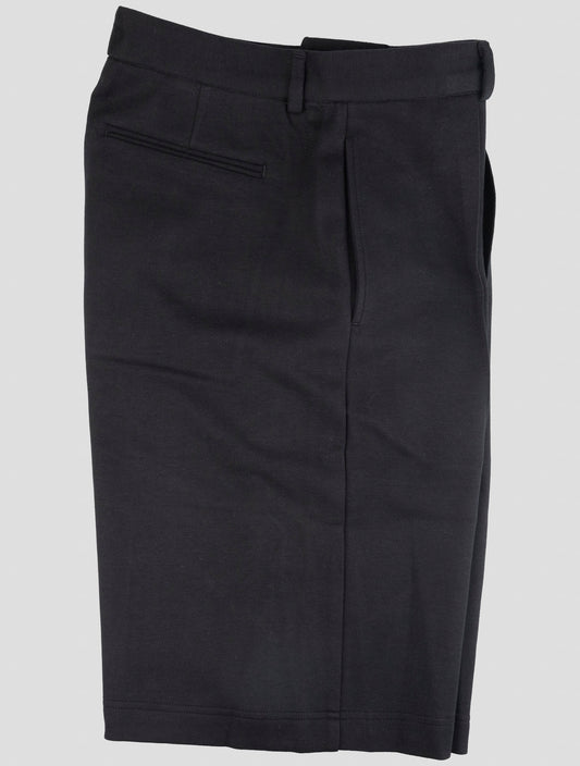 Kiton Knt Black Cotton Silk Pants