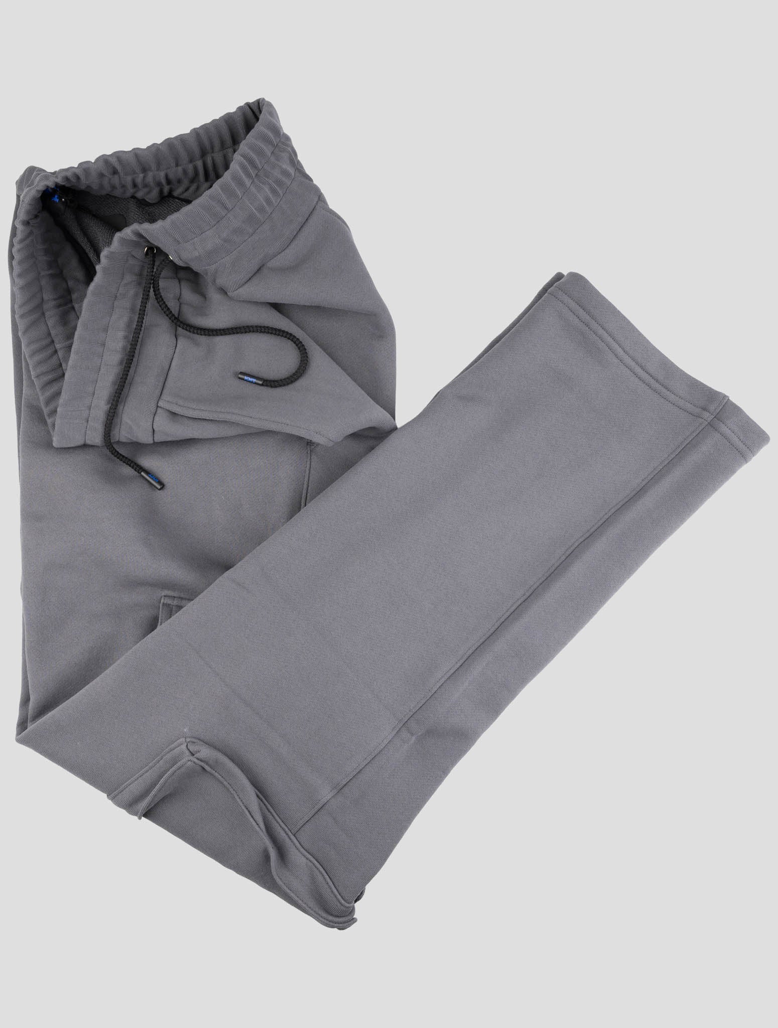 Kiton Knt Gray Cotton Jogging Pants