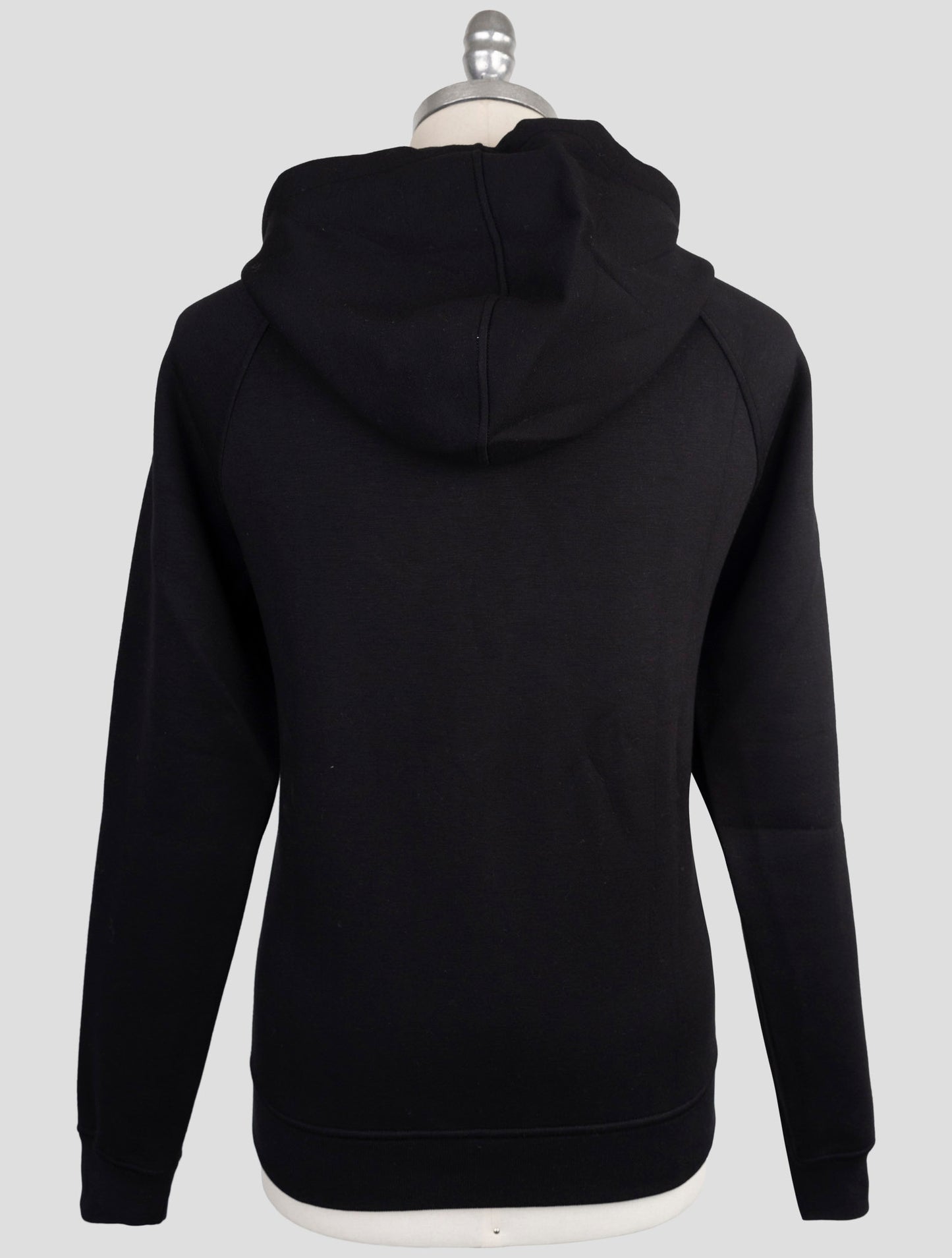 Kiton Knt Black Viscose Ea Sweater Hoodie