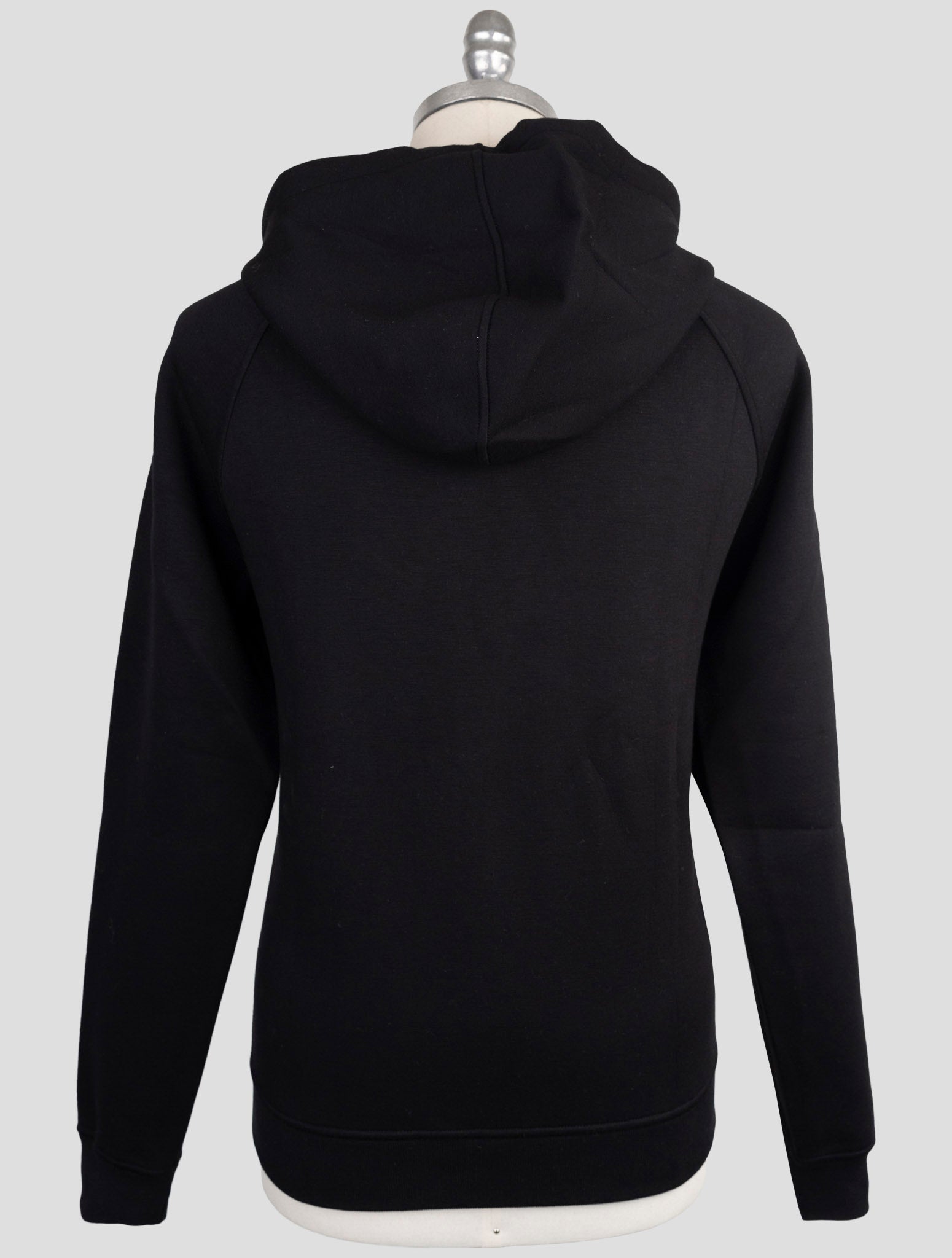 Kiton Knt Black Viscose Ea Sweater Hoodie