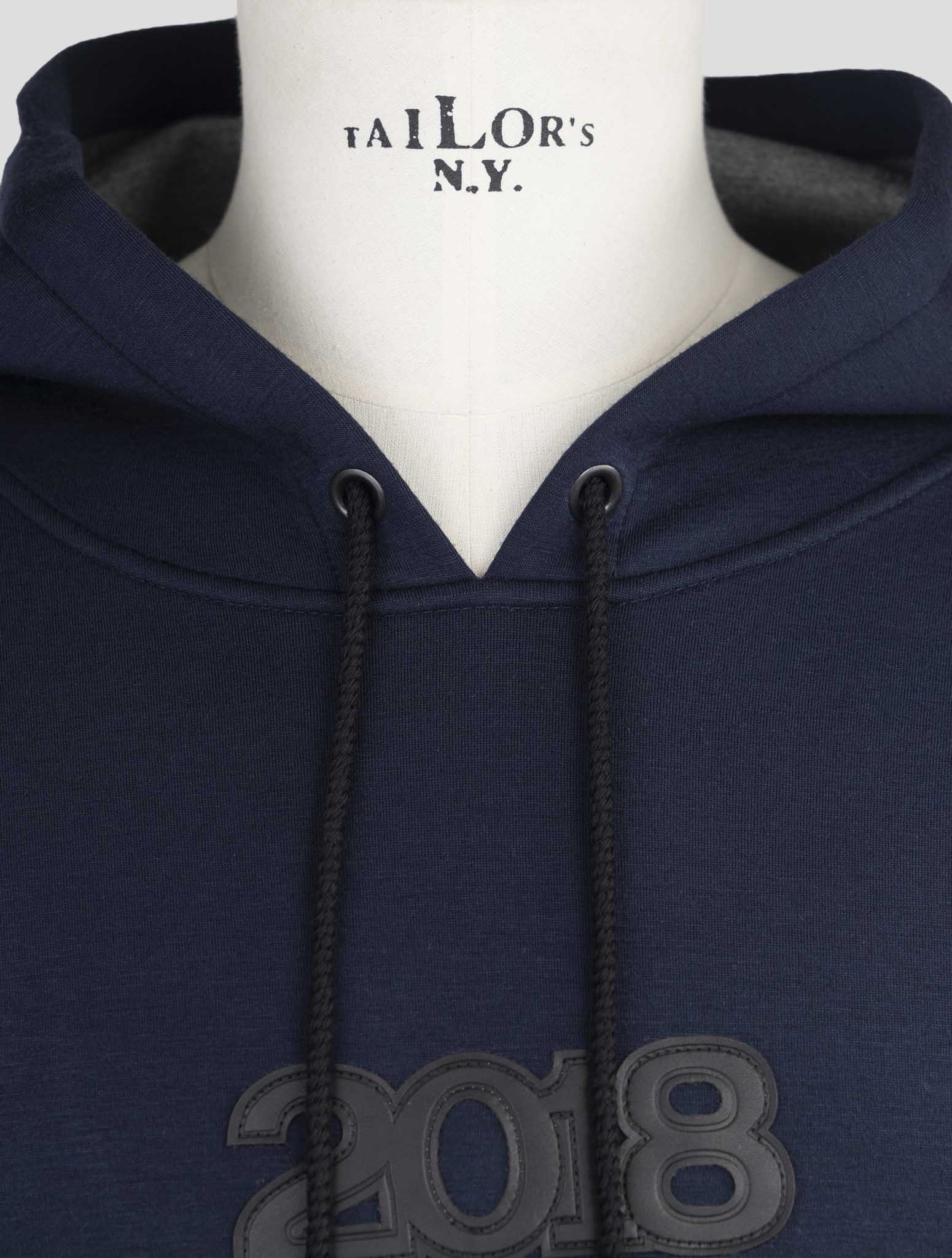 Kiton Knt Blue Viscose Ea Sweater Hoodie