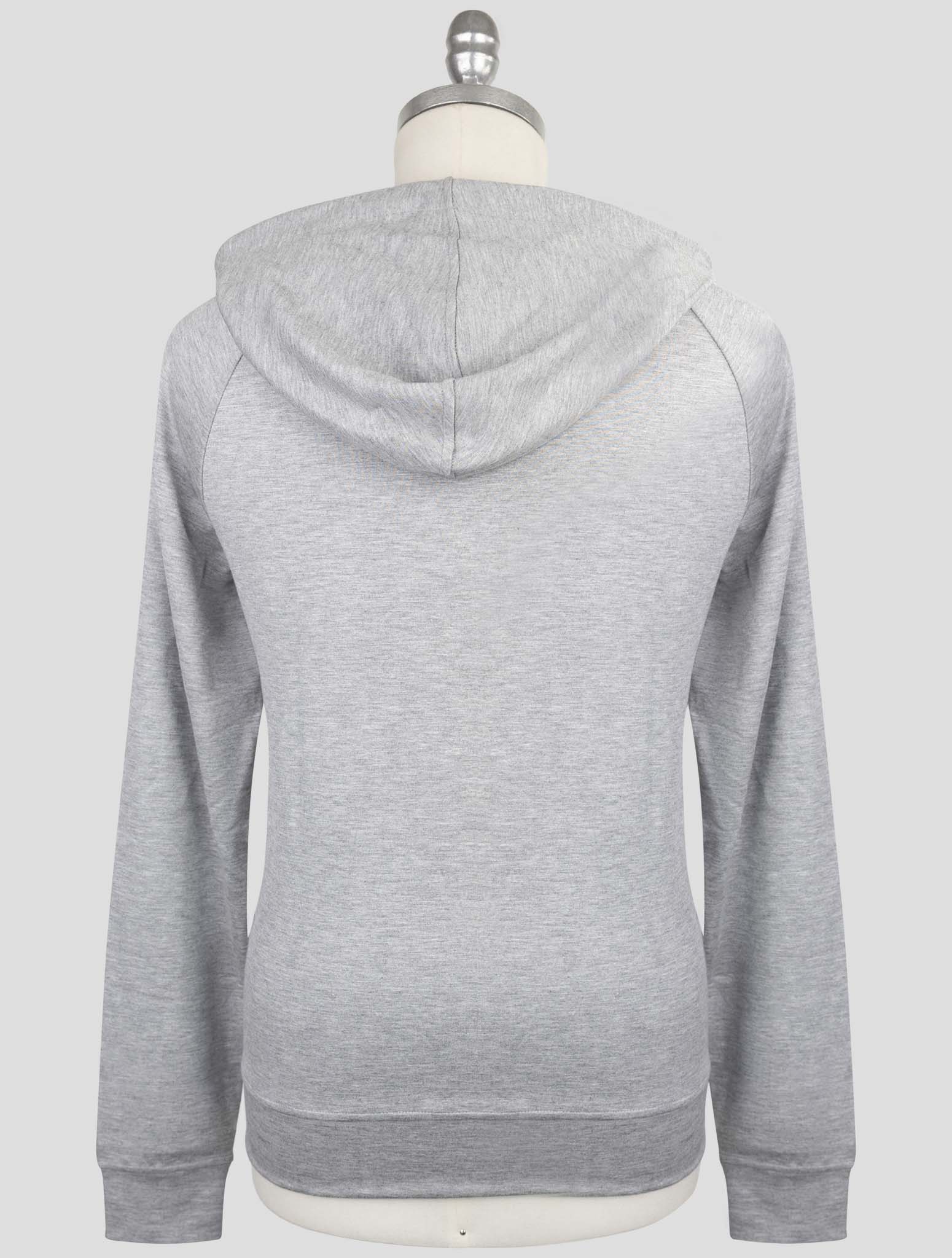 Kiton Knt Gray Viscose Ea Sweater Hoodie