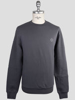 Kiton Knt Gray Cotton Sweater Crewneck