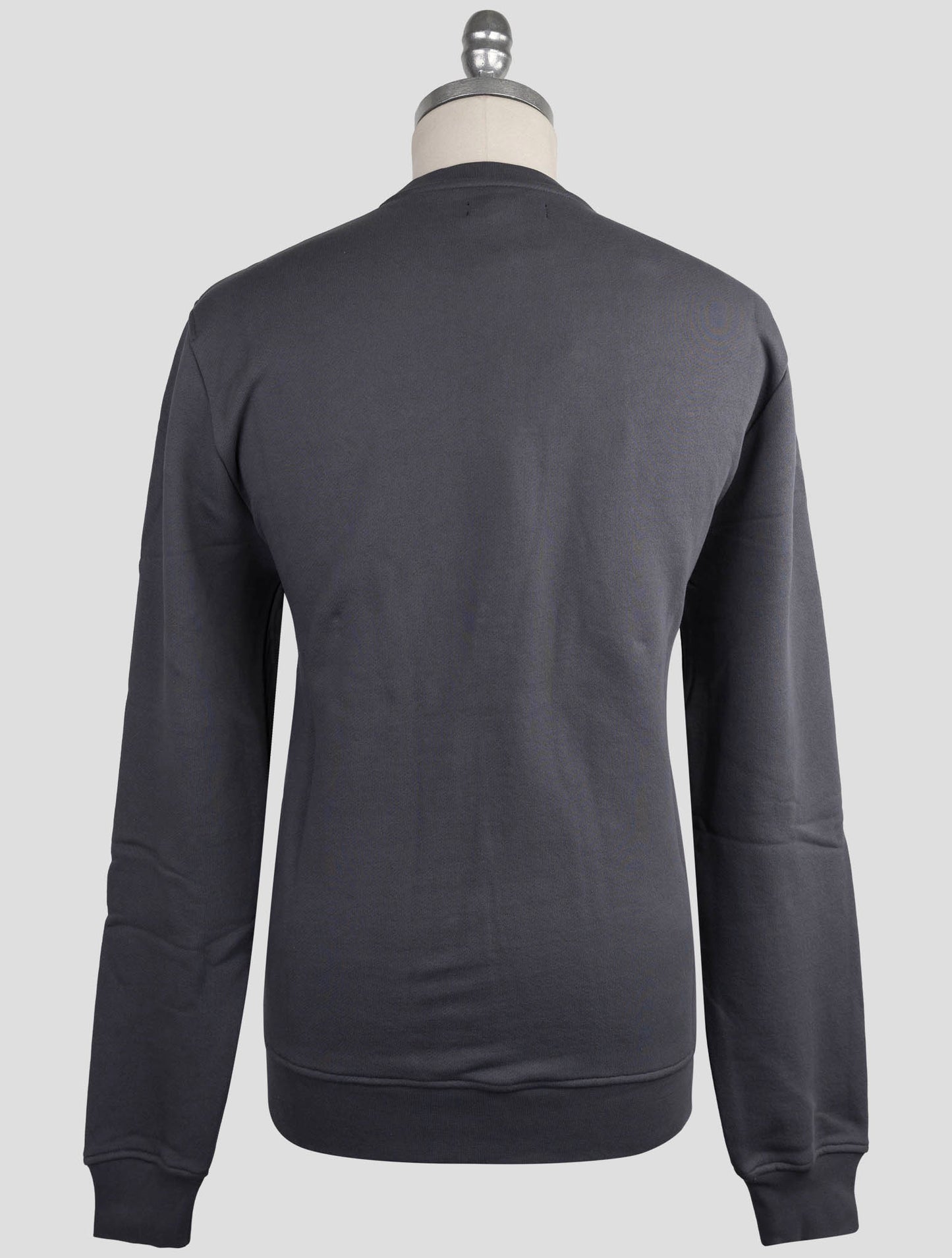 Kiton Knt Gray Cotton Sweater Crewneck