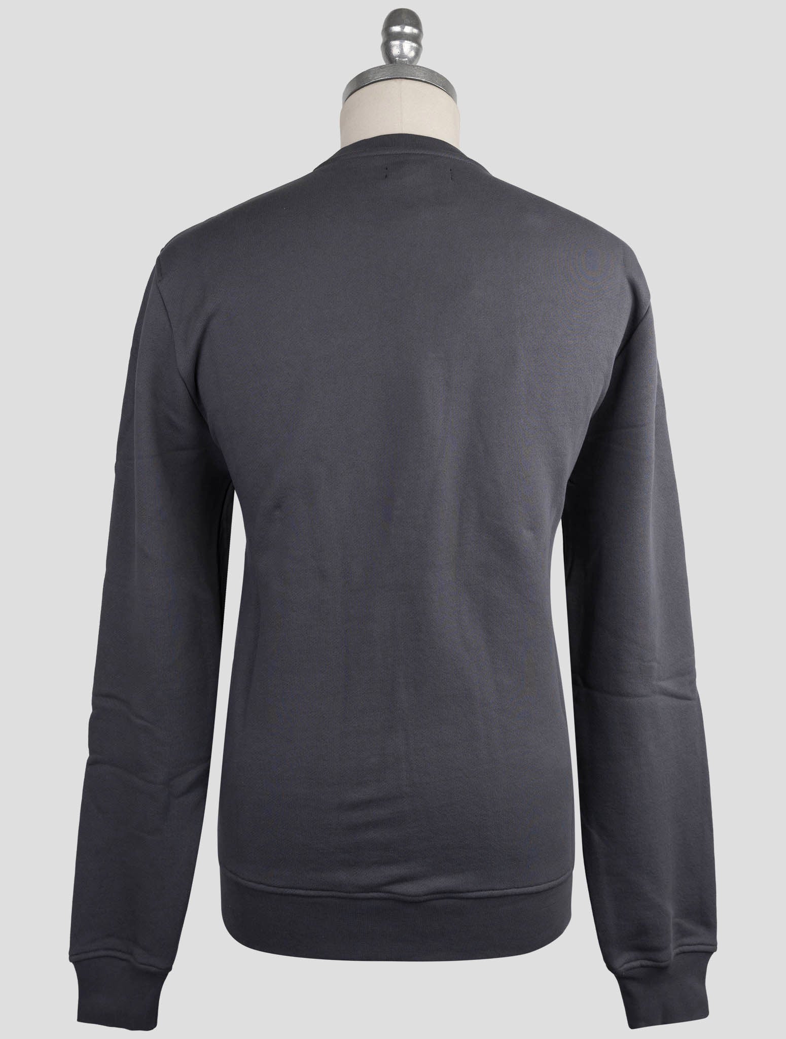 Kiton Knt Gray Cotton Sweater Crewneck
