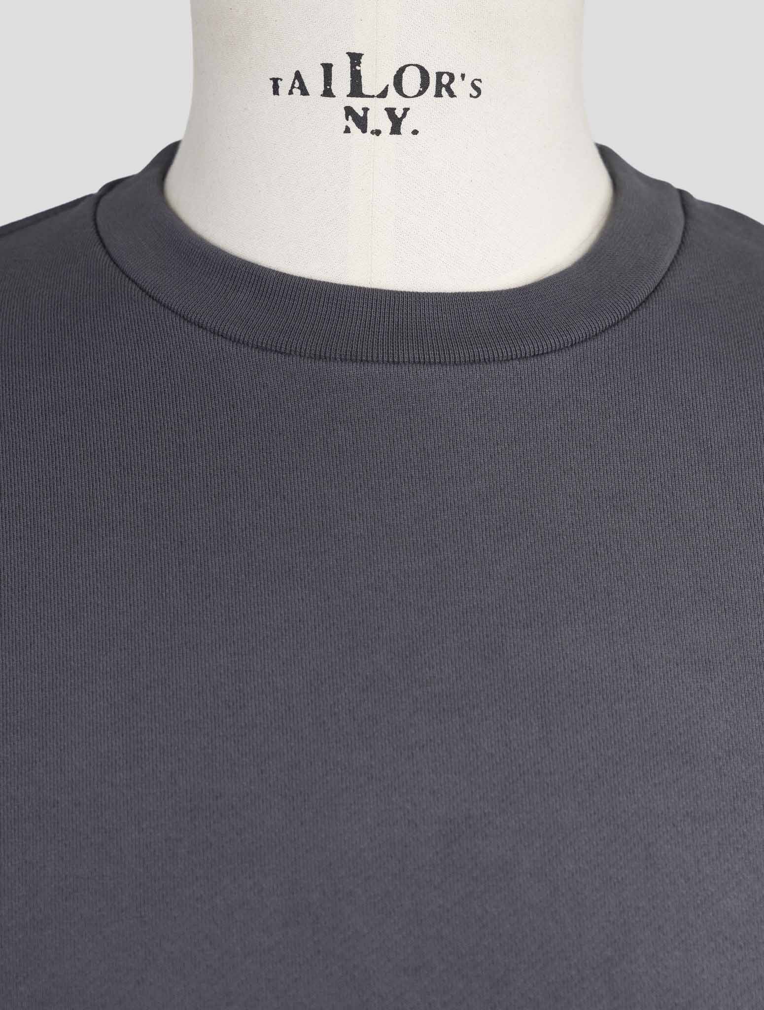 Kiton Knt Gray Cotton Sweater Crewneck