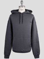 Kiton Knt Gray Cotton Sweater Hoodie