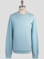 Kiton Knt Light Blue Cotton Sweater Crewneck