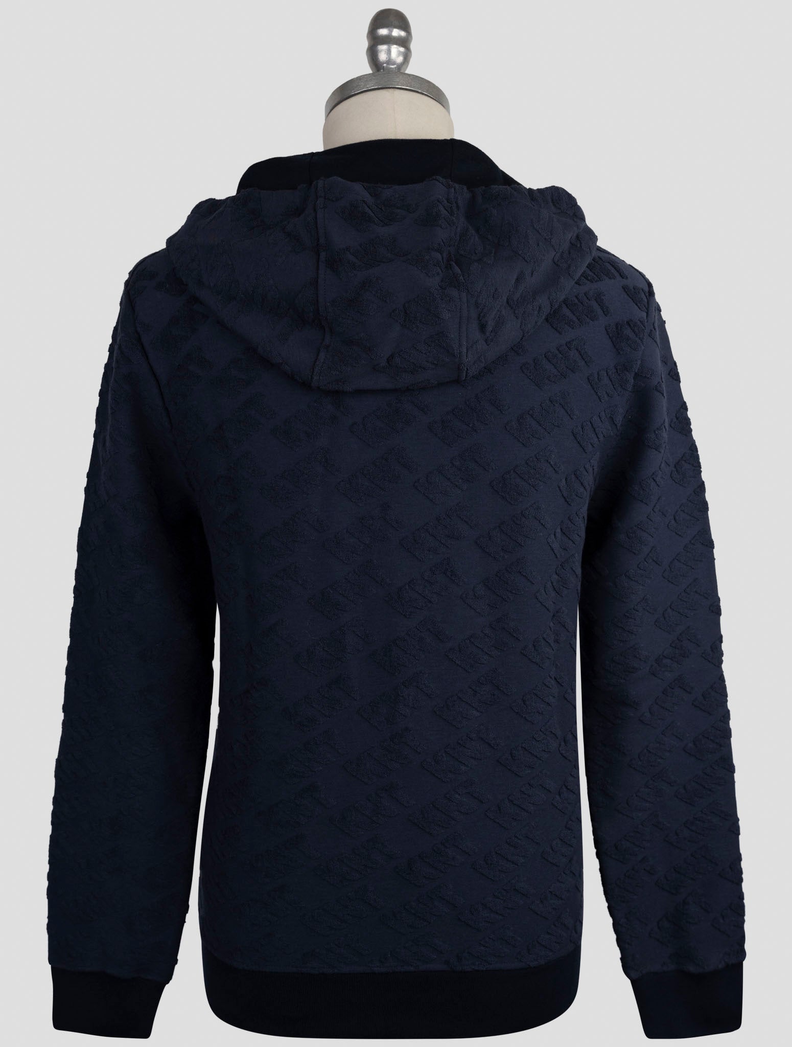 Kiton Knt Blue Cotton Pa Sweater Hoodie