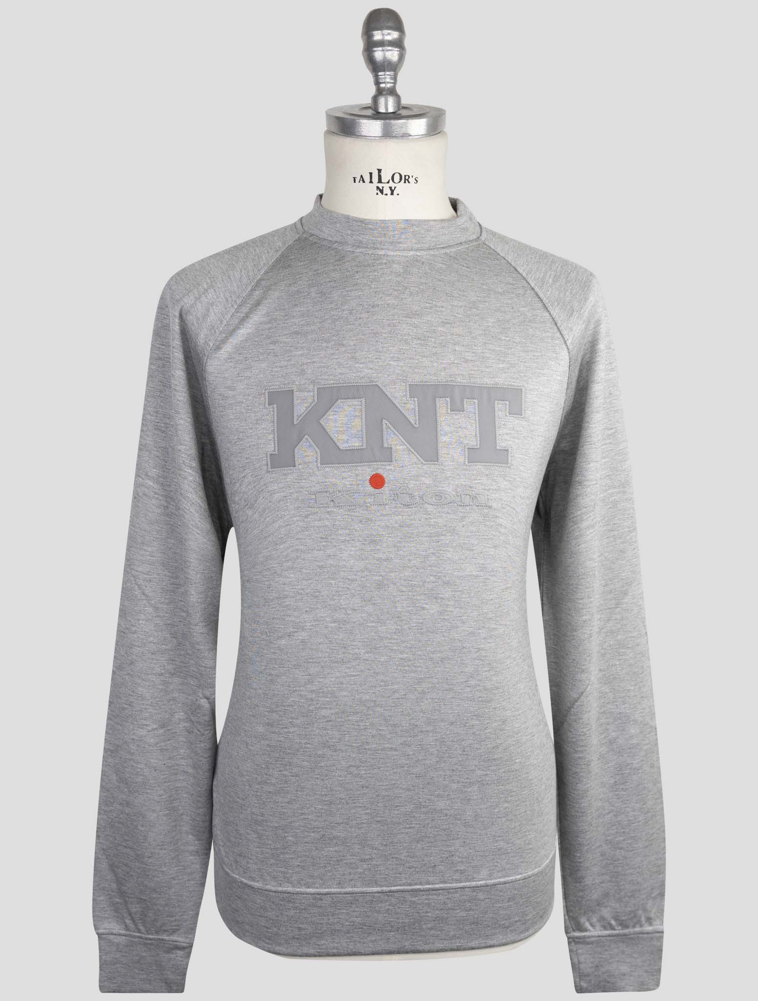 Kiton Knt Gray Viscose Ea Sweater Crewneck