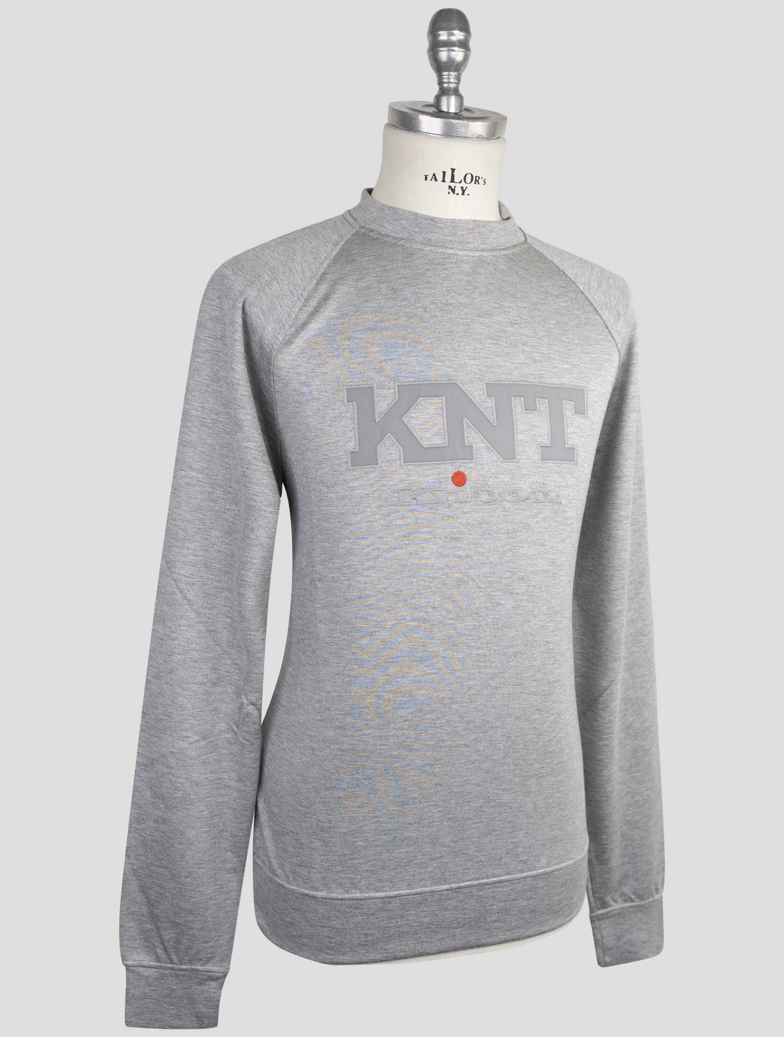 Kiton Knt Gray Viscose Ea Sweater Crewneck